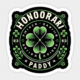 Honorary Paddy St Patricks Day Sticker